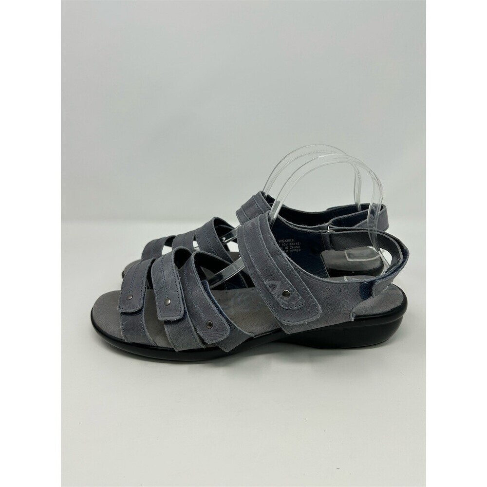 Propét Aurora Strappy Slingback Comfort Sandals Gray Blue Size 10.5 XX(4E) - Picture 7 of 13